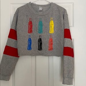 Cropped Coca-Cola crewneck